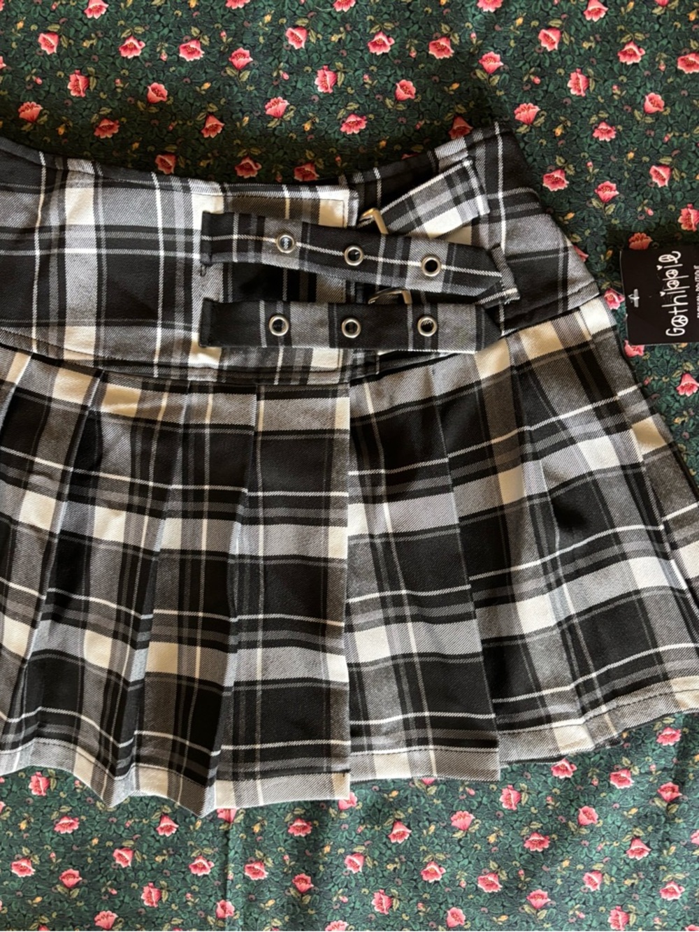 Plaid Wrap Skirt